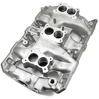 TP5610G Tri-Power Aluminum Intake Manifold for 1966 Pontiac Bonneville, Grand Prix, GTO, Lemans