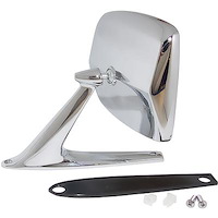 TR17696C 1967-79 Ford Pickup, 1966-79 Bronco; Outer Door Mirror; Rectangular; Driver or Passenger Side