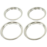 Stainless Steel Round Lip Trim Ring Kit 15" x 5", 15" x 6", 15" x 7", OE Wheel
