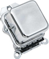 External Voltage Regulator Fits Select 1962-1972 GM Models [63 Amp, Chrome]