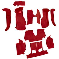 VT1128391 1994-96 Chevrolet Corvette; Convertible; w/o Door Panels; Cutpile; Torch Red