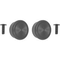 WCK35 1968-88 GM; Window Handle Knob Set; with Rivets; for Doors or Quarter Window; Black; Pair