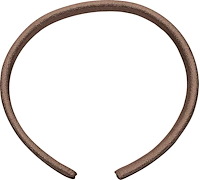 WL210 Snap-On Windlace Universal Dark Saddle/Brown Snap On Double Lip Style Windlace; Sold By The Foot