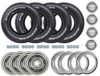 WT5655C Rally 15x7 Wheel and Tire Kit for 1967-1985 GM Cars [5 on 4 3/4"]