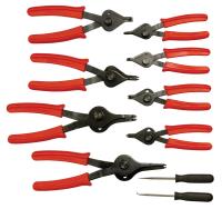 10PC SNAP RING PLIER SET