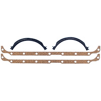 Oil Pan Gasket Set 1969-1991 Small Block Chrysler 318 (5.2L) Cork with Metal Carrier