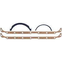Oil Pan Gasket Set 1971-1991 Small Block Chrysler 360 (5.9L) Cork with Metal Carrier