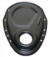 Steel Timing Cover Small Block Chevy Black