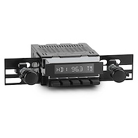 RED-M4-RS-B-280-40-90 Redondo Shaft Radio w/ Motor 4, Chrome Face, Black Push Buttons, Installation Lens & Knobs Kit