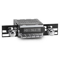 RED-M4-RS-C-280-06-76 Redondo Shaft Radio w/ Motor 4, Chrome Face, Chrome Push Buttons, Installation Lens & Knobs Kit