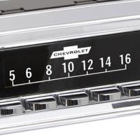 GM-licensed Vintage Look Radio Dial Screen Protectors Solid Bowtie Logo