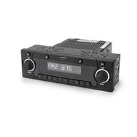 Traffic Single DIN Classic-Style Radio for 1980-1993 BMW, Mercedes-Benz, Porsche [Motor 4]