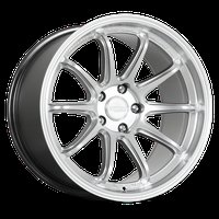 HR06 Wheel [Size: 18"x9.5"] Hyper Silver Finish HR06-189552HS