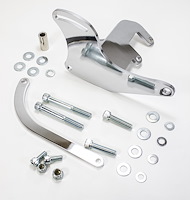 R3835 Passenger Side A/C Bracket, SBC OEM Style – Chrome