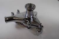 CHROME ALUMINUM 1969-87 SB CHEVY WATER PUMP - LONG STYLE