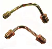 Left Mount Brake Line Set 1/2" to 1/2" & 7/16" to 9/16" Zinc
