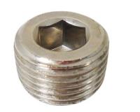 3/8 NPT CHROME STEEL PIPE PLUG