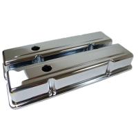 Chrome Steel Valve Covers 1958-86 Small Block Chevy 283-305-327-350