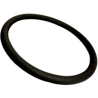 BLACK LEATHER STEERING WHEEL WRAP