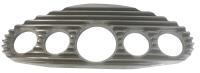 ALUMINUM FIVE HOLES FINNED GAUGE PANEL ONE 3-1/8 AND FOUR 2-1/16 HOLES-CNC