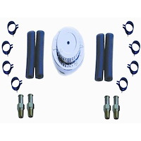 Chrome Universal Fuel Regulator with 5/16 / 3/8 Connectors