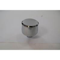 Chrome Aluminum Push-In Breather - Plain with 1 Neck