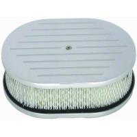 Aluminum Oval Air Cleaner Set 12" x 2"