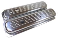 Baffled Aluminum Center Bolt Valve Covers 1987-1997 Small Block Chevy 305, 350