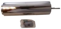 Stainless Steel Radiator Overflow Tank Length: 10"
