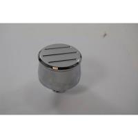 Chrome Aluminum Push-In Breather - Ball Milled with 1 Neck