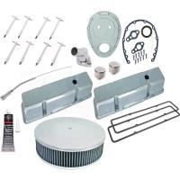 Polished Aluminum Dress-Up Kit 1958-1986 Small Block Chevy 283, 305, 327, 350