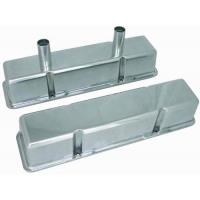Aluminum Circle Track Baffled Valve Covers 1958-86 Small Block Chevy 283-350
