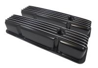 Nostalgic Baffled Aluminum Finned Valve Covers 1958-86 Small Block Chevy 283-350
