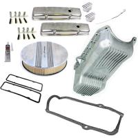 Finned Engine Dress-Up Kit Small Block Chevy Includes: