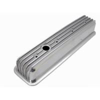 Nostalgic Baffled Aluminum Finned Valve Covers 1987-Up Small Block Chevy 305, 350 Center Bolt