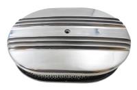 Nostalgic Polished Aluminum Oval Air Cleaner Kit 12" x 2"