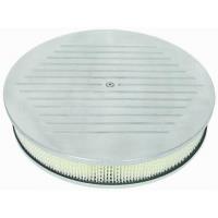 Round Ball-Milled Top Air Cleaner Set 14" x 3"