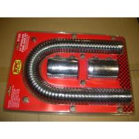 Chrome Stainless Steel Radiator Hose Kit Hose Length: 24"