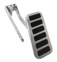 Aluminum Gas Pedal Pad/Steel Arm 6 Rubber Inserts