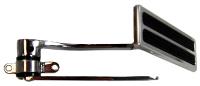 Aluminum Gas Pedal Pad/Steel Arm 2 Rubber Inserts