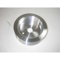 Satin Aluminum BB Chevy V8 Triple Groove Pulley - SWP Lower