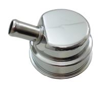 Steel Push-In Breather Tube is 5/8" Diameter with 1" Neck