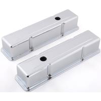 Chrome Steel Valve Covers 1958-86 Small Block Chevy 283-305-327-350