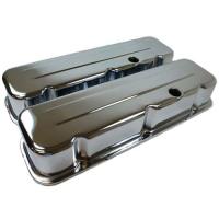 Chrome Steel Valve Covers 1965-95 Big Block Chevy 396-427-454-502