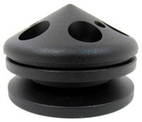 ALUMINUM ALTERNATOR PULLEY / NOSE V-BELT SINGLE GROOVE - BLACK ANODIZED FINISH