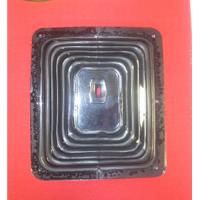 Heavy-Duty Rubber Shifter Boot 7-3/4" x 8-3/4" With Chrome Plated Steel Ring