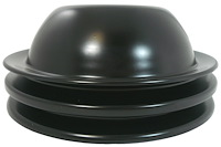 R9815BK Water Pump Pulley, BB Chevy Dual Groove Short – Black
