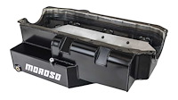 21333 Oil Pan for Pre-1985 Small Block Chevy [2-Piece Rear Seal, SK Modified, 8 qt. Capacity, Steel with Starter Notch]