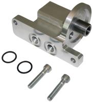 Spin-On Oil Filter Adapter GM LS Series 90-Degree Mount