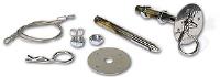 Hood Pins, 1/2" Diameter, Chrome Finish